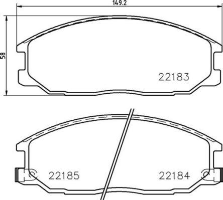 Brembo P 77 002 - Bremžu uzliku kompl., Disku bremzes adetalas.lv