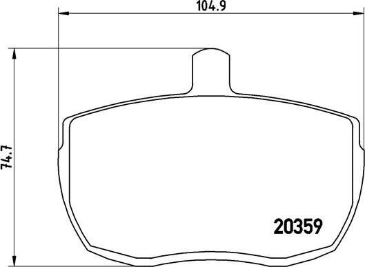 Brembo P A6 001 - Bremžu uzliku kompl., Disku bremzes adetalas.lv