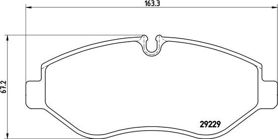 Brembo P A6 026 - Bremžu uzliku kompl., Disku bremzes adetalas.lv