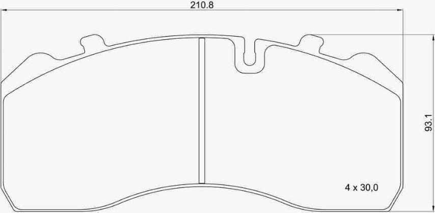 Brembo P A6 028 - Bremžu uzliku kompl., Disku bremzes adetalas.lv