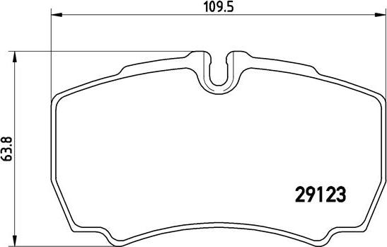 Brembo P A6 023 - Bremžu uzliku kompl., Disku bremzes adetalas.lv