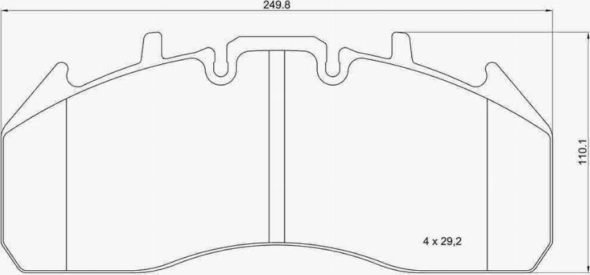 Brembo P B7 003 - Bremžu uzliku kompl., Disku bremzes adetalas.lv