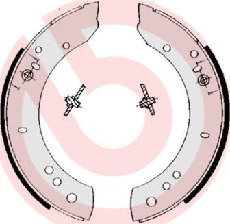 Brembo S 44 502 - Bremžu loku komplekts adetalas.lv