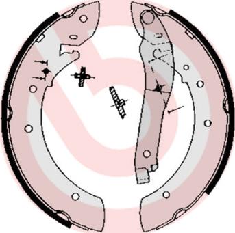 Brembo S 61 508 - Bremžu loku komplekts adetalas.lv