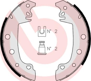 Brembo S 68 507 - Bremžu loku komplekts adetalas.lv