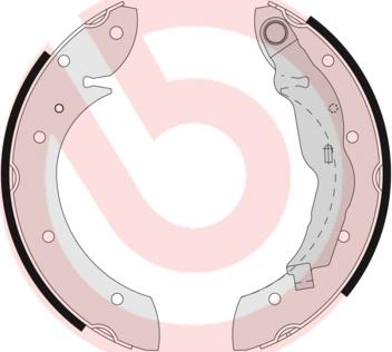 Brembo S 68 521 - Bremžu loku komplekts adetalas.lv