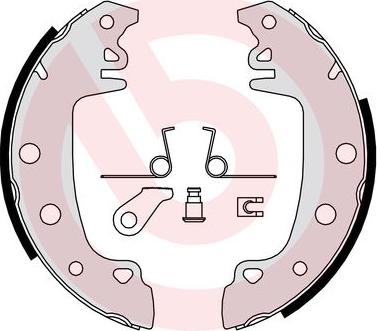 Brembo S 68 528 - Bremžu loku komplekts adetalas.lv