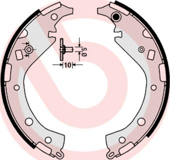 Brembo S 83 549 - Bremžu loku komplekts adetalas.lv