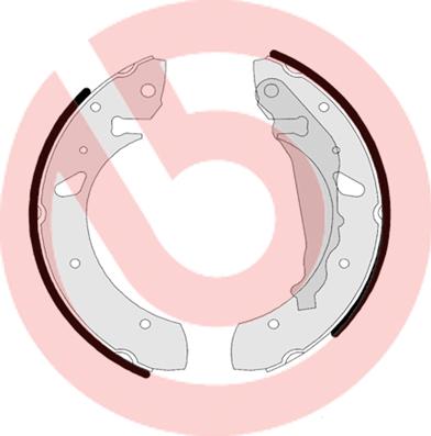 Brembo S 83 507 - Bremžu loku komplekts adetalas.lv