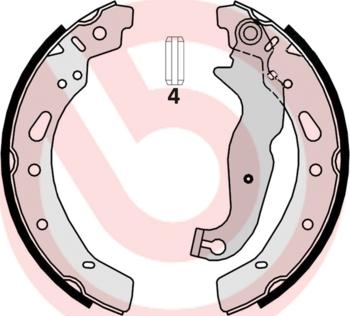 Brembo S 24 540 - Bremžu loku komplekts adetalas.lv