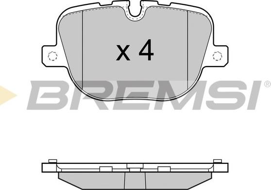 Bremsi BP3416 - Bremžu uzliku kompl., Disku bremzes adetalas.lv