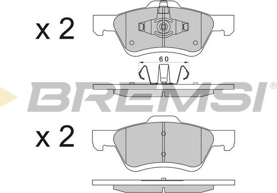 Bremsi BP3567 - Bremžu uzliku kompl., Disku bremzes adetalas.lv