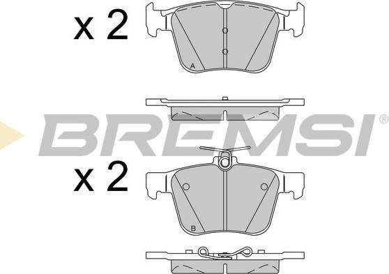 Bremsi BP3517 - Bremžu uzliku kompl., Disku bremzes adetalas.lv