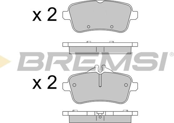 Bremsi BP3538 - Bremžu uzliku kompl., Disku bremzes adetalas.lv