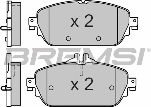 Bremsi BP3640 - Bremžu uzliku kompl., Disku bremzes adetalas.lv