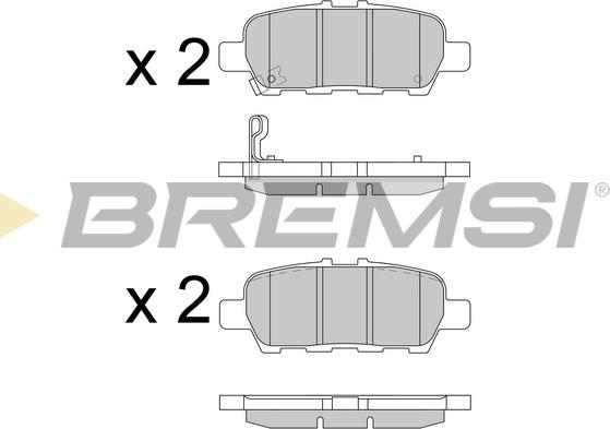 Bremsi BP3608 - Bremžu uzliku kompl., Disku bremzes adetalas.lv