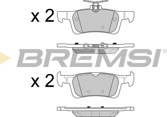 Bremsi BP3602 - Bremžu uzliku kompl., Disku bremzes adetalas.lv