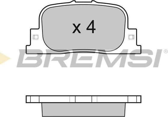 Bremsi BP3063 - Bremžu uzliku kompl., Disku bremzes adetalas.lv