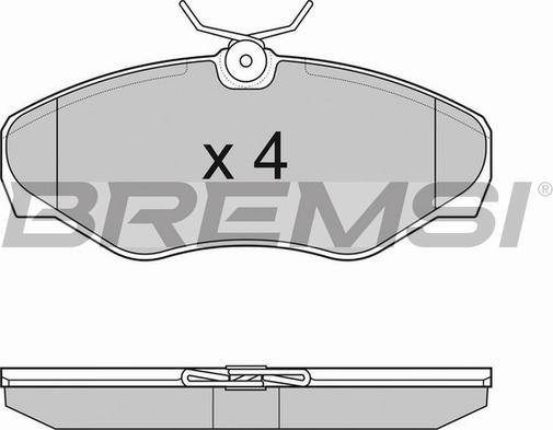 Bremsi BP3012TR - Bremžu uzliku kompl., Disku bremzes adetalas.lv