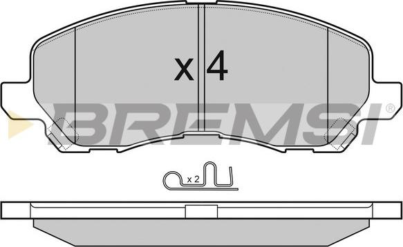 Bremsi BP3080 - Bremžu uzliku kompl., Disku bremzes adetalas.lv