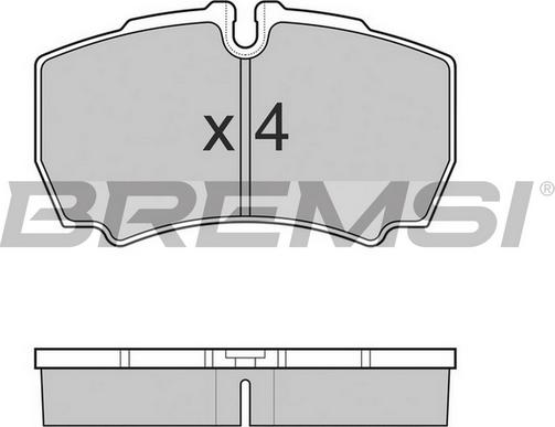 Bremsi BP3025TR - Bremžu uzliku kompl., Disku bremzes adetalas.lv