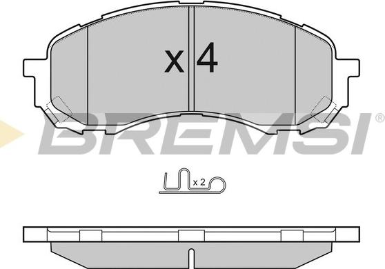 Bremsi BP3141 - Bremžu uzliku kompl., Disku bremzes adetalas.lv