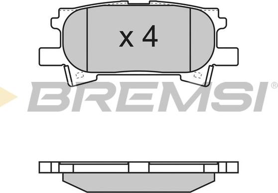 Bremsi BP3169 - Bremžu uzliku kompl., Disku bremzes adetalas.lv