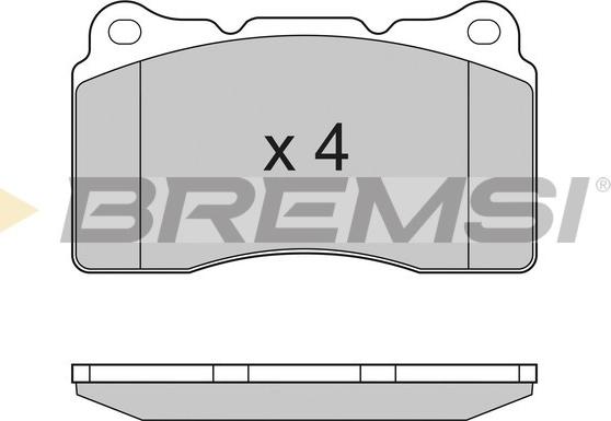 Bremsi BP3167 - Bremžu uzliku kompl., Disku bremzes adetalas.lv