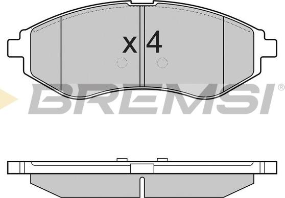 Bremsi BP3111 - Bremžu uzliku kompl., Disku bremzes adetalas.lv