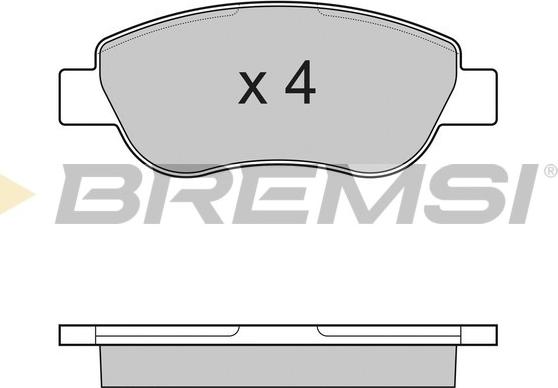 Bremsi BP3186 - Bremžu uzliku kompl., Disku bremzes adetalas.lv