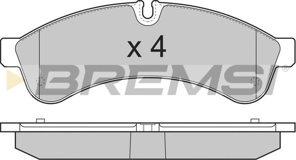 Bremsi BP3365 - Bremžu uzliku kompl., Disku bremzes adetalas.lv