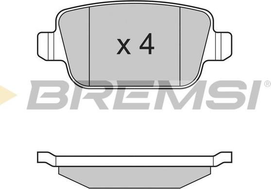 Bremsi BP3300 - Bremžu uzliku kompl., Disku bremzes adetalas.lv