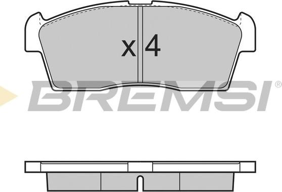 Bremsi BP3380 - Bremžu uzliku kompl., Disku bremzes adetalas.lv