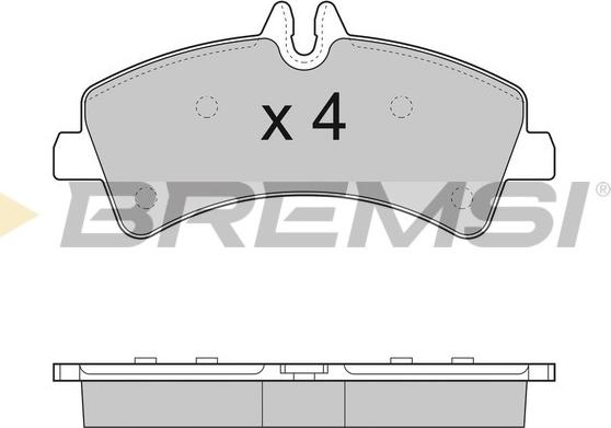 Bremsi BP3291 - Bremžu uzliku kompl., Disku bremzes adetalas.lv