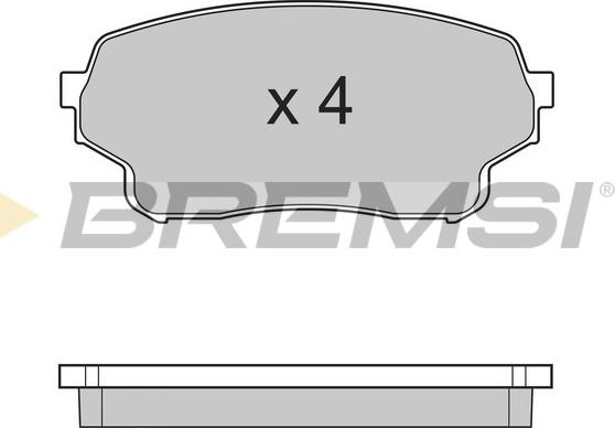 Bremsi BP3205 - Bremžu uzliku kompl., Disku bremzes adetalas.lv