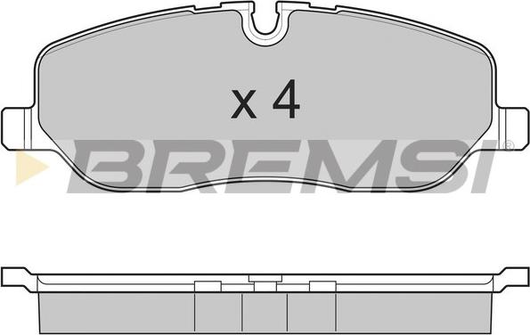 Bremsi BP3206 - Bremžu uzliku kompl., Disku bremzes adetalas.lv