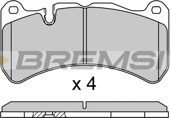 Bremsi BP3752 - Bremžu uzliku kompl., Disku bremzes adetalas.lv