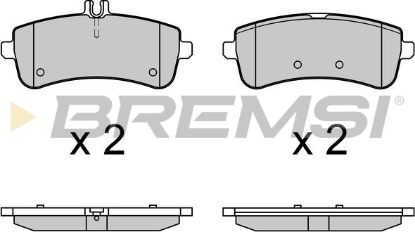 Bremsi BP3709 - Bremžu uzliku kompl., Disku bremzes adetalas.lv