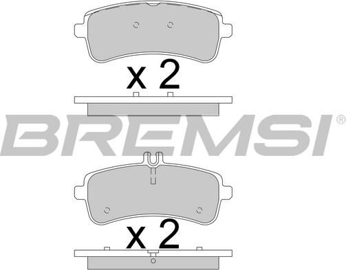 Bremsi BP3780 - Bremžu uzliku kompl., Disku bremzes adetalas.lv