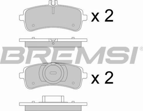 Bremsi BP3774 - Bremžu uzliku kompl., Disku bremzes adetalas.lv