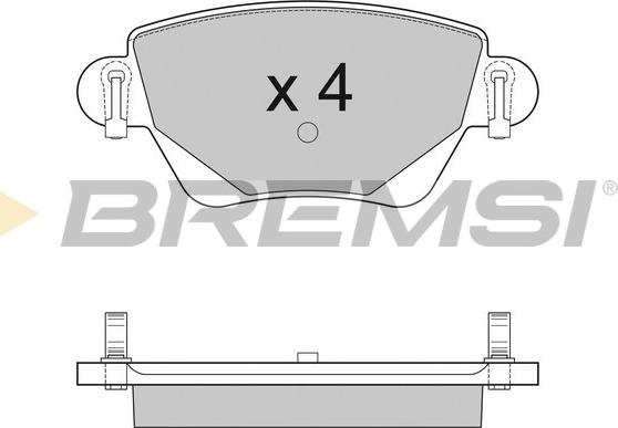 Bremsi BP2927 - Bremžu uzliku kompl., Disku bremzes adetalas.lv