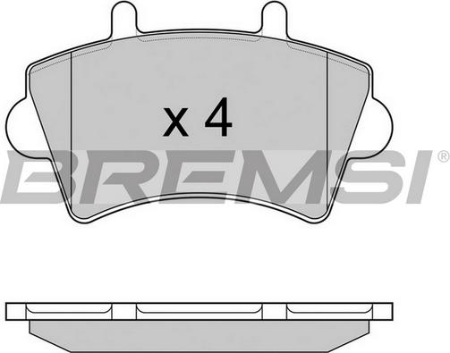 Bremsi BP2975TR - Bremžu uzliku kompl., Disku bremzes adetalas.lv