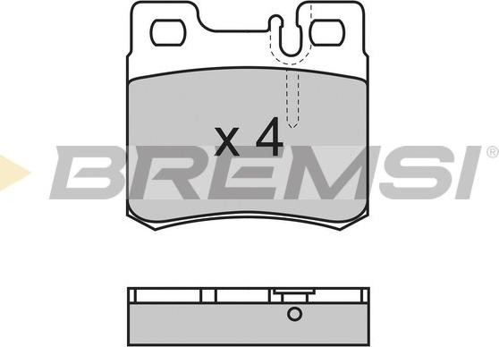 Bremsi BP2495 - Bremžu uzliku kompl., Disku bremzes adetalas.lv