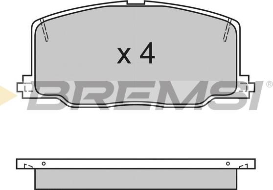 Bremsi BP2411 - Bremžu uzliku kompl., Disku bremzes adetalas.lv