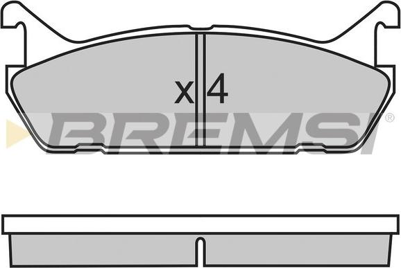 Bremsi BP2488 - Bremžu uzliku kompl., Disku bremzes adetalas.lv