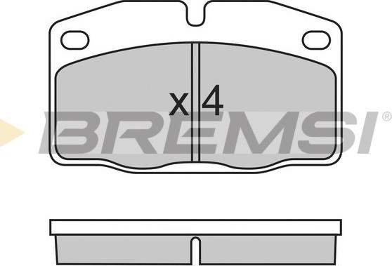 Bremsi BP2487 - Bremžu uzliku kompl., Disku bremzes adetalas.lv