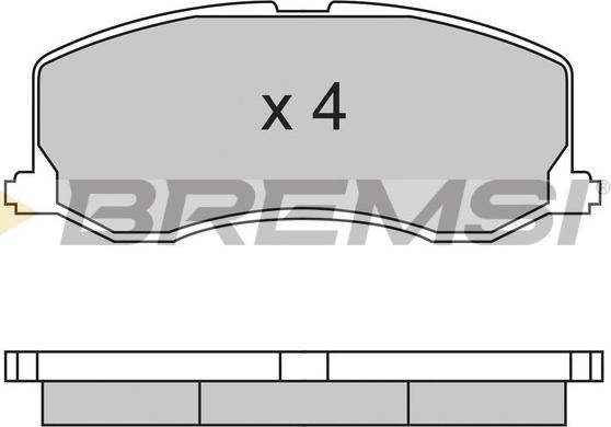 Bremsi BP2596 - Bremžu uzliku kompl., Disku bremzes adetalas.lv