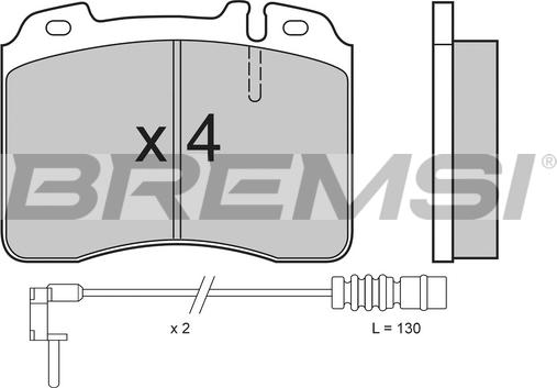 Bremsi BP2506 - Bremžu uzliku kompl., Disku bremzes adetalas.lv