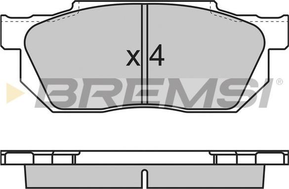 Bremsi BP2501 - Bremžu uzliku kompl., Disku bremzes adetalas.lv