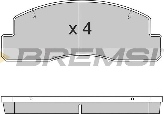 Bremsi BP2696 - Bremžu uzliku kompl., Disku bremzes adetalas.lv